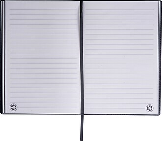 Linkovaný zápisník A5, černá