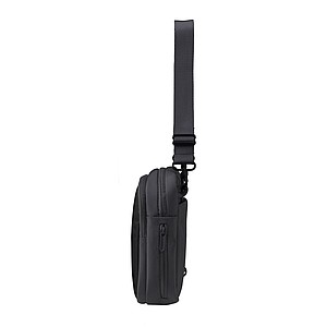 LISSORA Sportovní crossbody taška k nošení 3 způsoby, černá