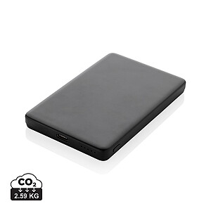Magnetická powerbanka 5000mAh 5W z RCS hliníku, černá - reklamní předměty