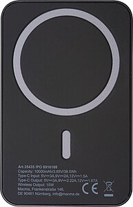 Magnetická powerbanka Magsafe® 10000 mAh, černá