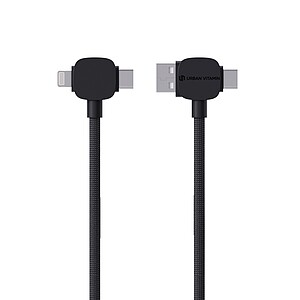Magnetický kabel Urban Vitamin Stockton 65W z rec. TPE/PET, černá