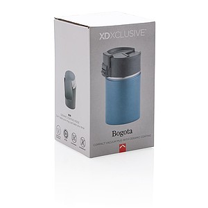 MAKORIS Termohrnek Bogota s keramickým opláštěním 220ml, modrá