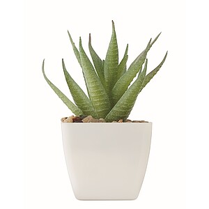 Malá umělá rostlinka, bílá