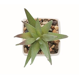 Malá umělá rostlinka, bílá