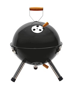 Malý kulatý gril, černý - reklamní předměty