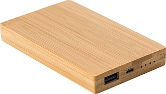 MANORA Bambusová powerbanka s kapacitou 4000 mAh