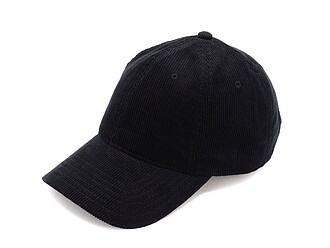 Manšestrová 6panelová kšiltovka, černá