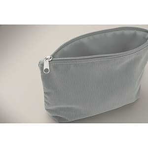 Manšestrová kosmetická taška, jemně modrá