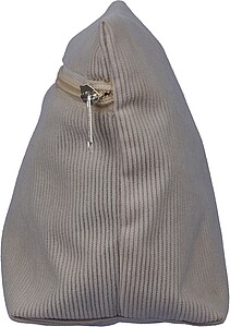 Manšestrová kosmetická taška, šedá