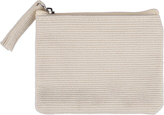 Manšestrová peněženka na zip, béžová