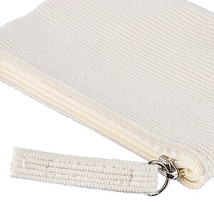 Manšestrová peněženka na zip, béžová