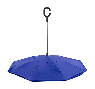 Manuální deštník, pr. 108cm, opačné otvírání, modrý