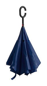 Manuální deštník, pr. 108cm, opačné otvírání, tmavě modrý