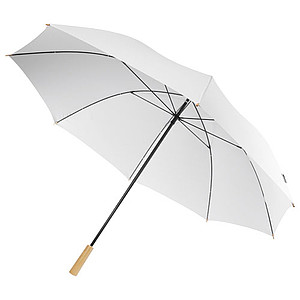 Manuální golfový deštník z RPET, pr. 130cm, bílý