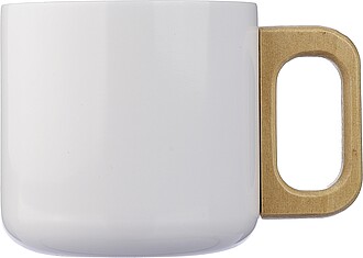 MARIAL Dvoustěnný hrnek z nerezové oceli, 400 ml, bílá