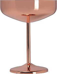 Měděná sklenice na martini 300 ml, růžová