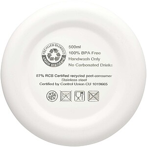 Měděná vakuově izolovaná láhev 500ml, bílá