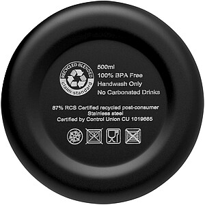 Měděná vakuově izolovaná láhev 500ml, černá