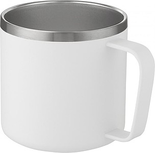 Měděný hrnek s vakuovou izolací o objemu 350 ml, bílá