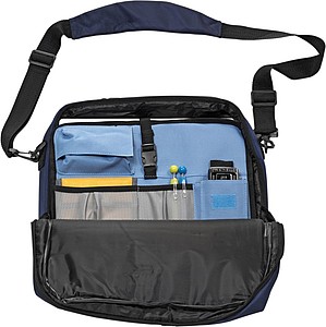 MEFISTA Taška přes rameno na laptop, modrá - reklamní předměty