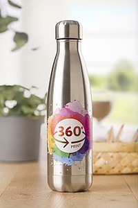 MERCIA Jednostěnná láhev na vodu, objem 650 ml, stříbrná