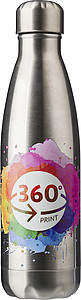 MERCIA Jednostěnná láhev na vodu, objem 650 ml, stříbrná