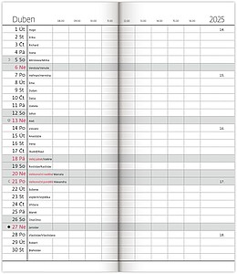 Měsíční diář Torino černý  2026