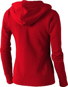 Mikina ELEVATE ARORA HOODED FULL ZIP LADIES SWEATER červená XXL