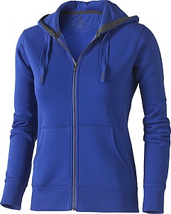 Mikina ELEVATE ARORA HOODED FULL ZIP LADIES SWEATER modrá S