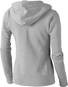 Mikina ELEVATE ARORA HOODED FULL ZIP LADIES SWEATER šedý melír XXL