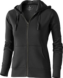 Mikina ELEVATE ARORA HOODED LADIES SWEATER antracitová XXL