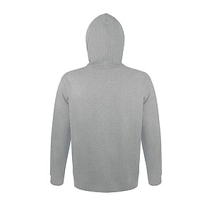 Mikina s kapucí SOLS SNAKE, šedý melír, 3XL