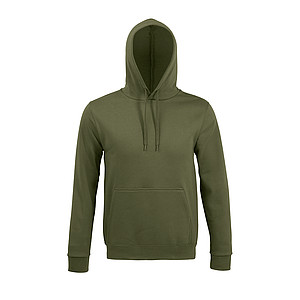 Mikina s kapucí SOLS SNAKE, vojenská zelená tmavá, 3XL