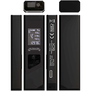 Mini laserový telemetr, černá