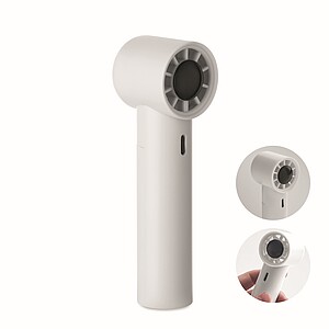 Mini ruční vysokorychlostní ventilátor, bílá - reklamní předměty
