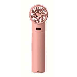 Mini ruční vysokorychlostní ventilátor, jemně růžová