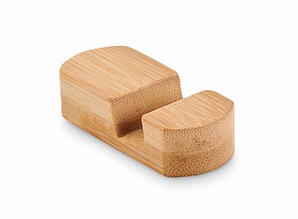 Miniaturní stojánek na telefon z bambusu - reklamní předměty