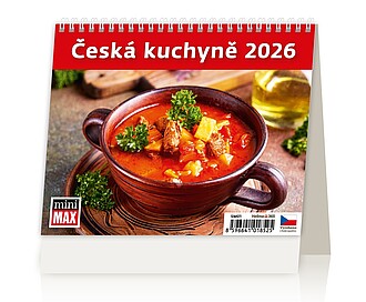 MiniMax Česká kuchyně 2026, stolní kalendář - reklamní kalendáře