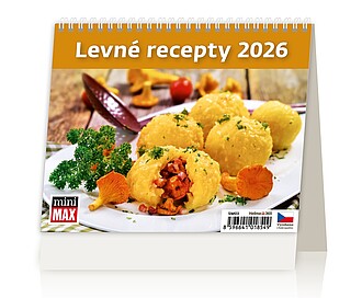 Minimax Levné recepty 2026, stolní kalendář - reklamní kalendáře