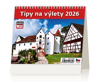 MiniMax Tipy na výlety 2026, stolní kalendář - reklamní kalendáře