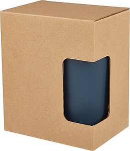 MISTIO Termohrnek z recyklovaného plastu, 400 ml, modrý