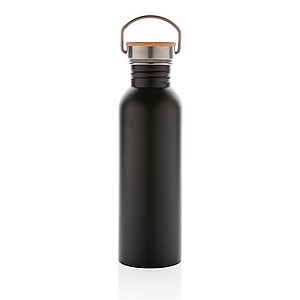 Moderní nerezová láhev na vodu, objem 700ml, černá