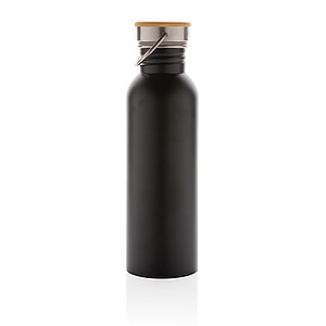 Moderní nerezová láhev na vodu, objem 700ml, černá