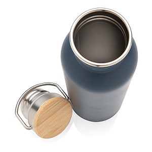 Moderní nerezová láhev na vodu, objem 700ml, tmavě modrá