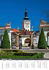 Morava 2025, nástěnný kalendář, prodloužená záda