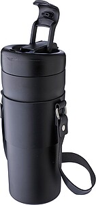 MYRKONA Dvoustěnná láhev na pití z nerezové oceli, 730 ml, černá