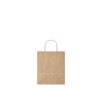 MYRNA malá papírová dárková taška, béžová