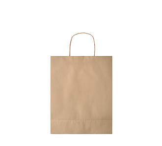 MYRNA střední papírová dárková taška, béžová