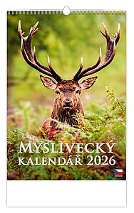 Myslivecký klendář 2026, nástěnný kalendář, prodloužená záda - reklamní kalendáře
