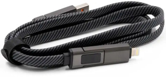 Nabíjecí kabel BrandCharger, gun metal - reklamní předměty